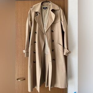 A.P.C. Tan Trench Coat Size 36